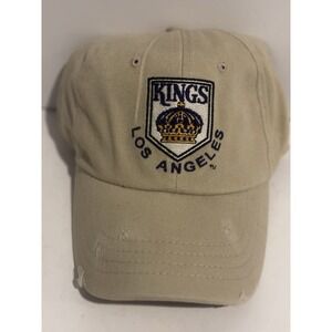 NEW Los Angeles LA Kings Original Retro Brand Distressed Hat Small/Medium Tan